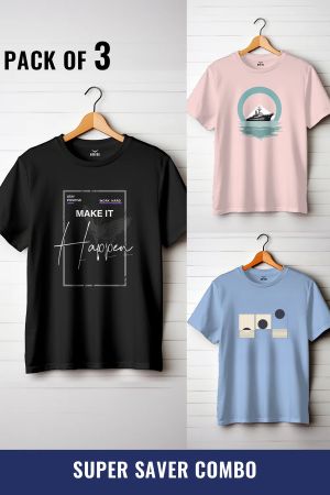 T-Shirt Combos (Pack Of 3)
