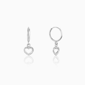 Silver Small Heart Earring